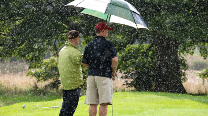 Golfing In The Rain